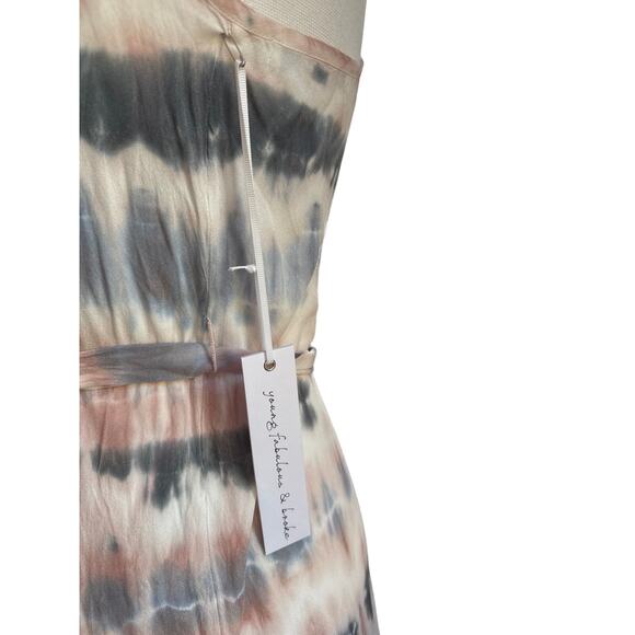 MSRP $215 NWT YOUNG FABULOUS & BROKE Carla Maxi Abstract Animal Wash Size M - Picture 8 of 10